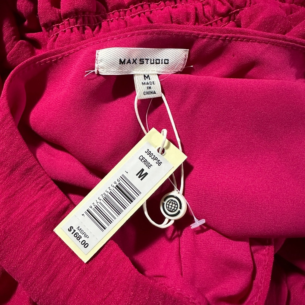 Max Studio Barbie pink off shoulder maxi dress - Picture 8 of 11